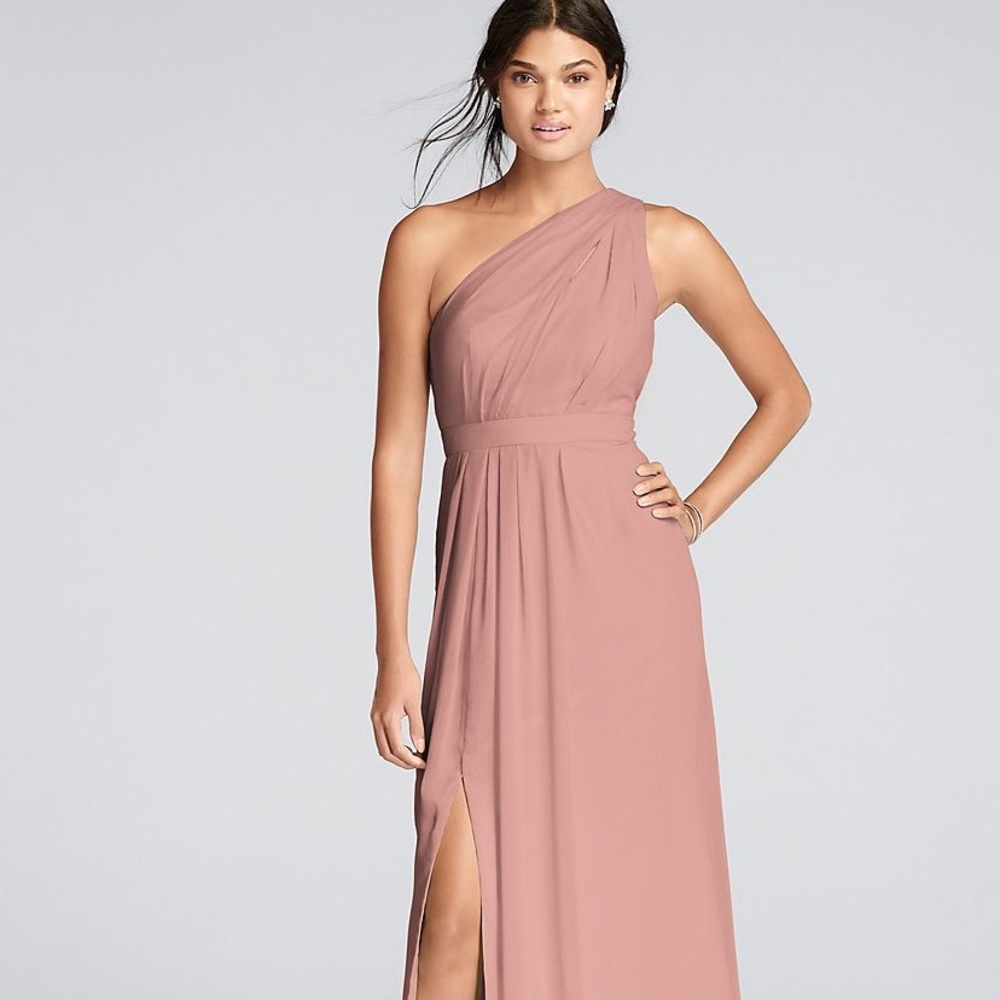David’s Bridal One-Shoulder Dress!